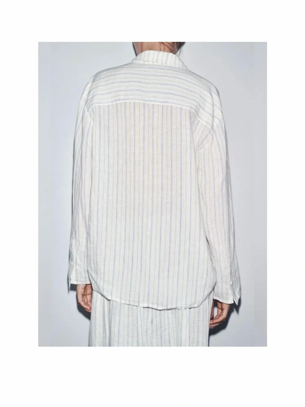 100% Linen Set Shirt Balloon Pants